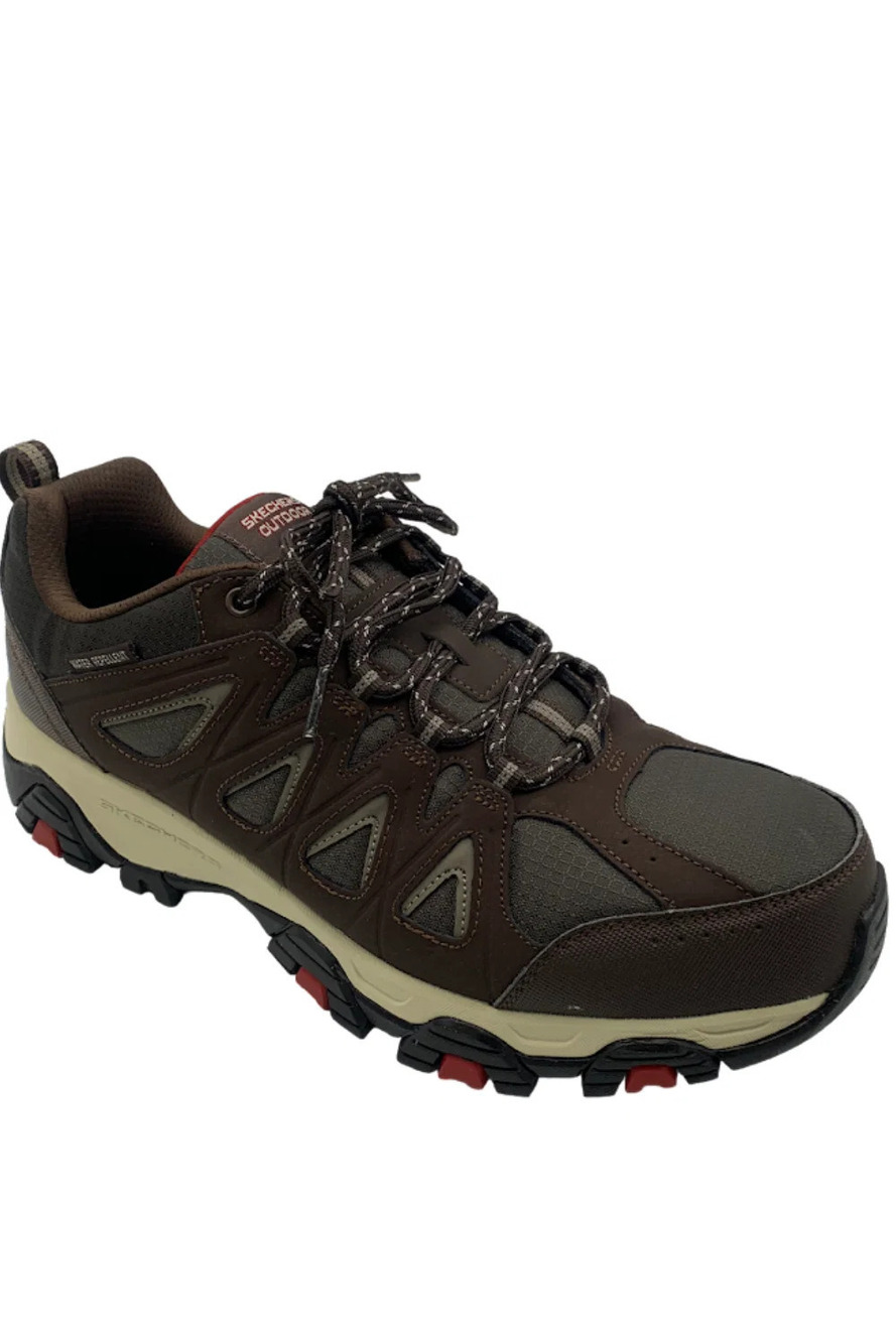 Skechers Men's Lace-Up Trail Sneakers Terrabite Brown - Wide